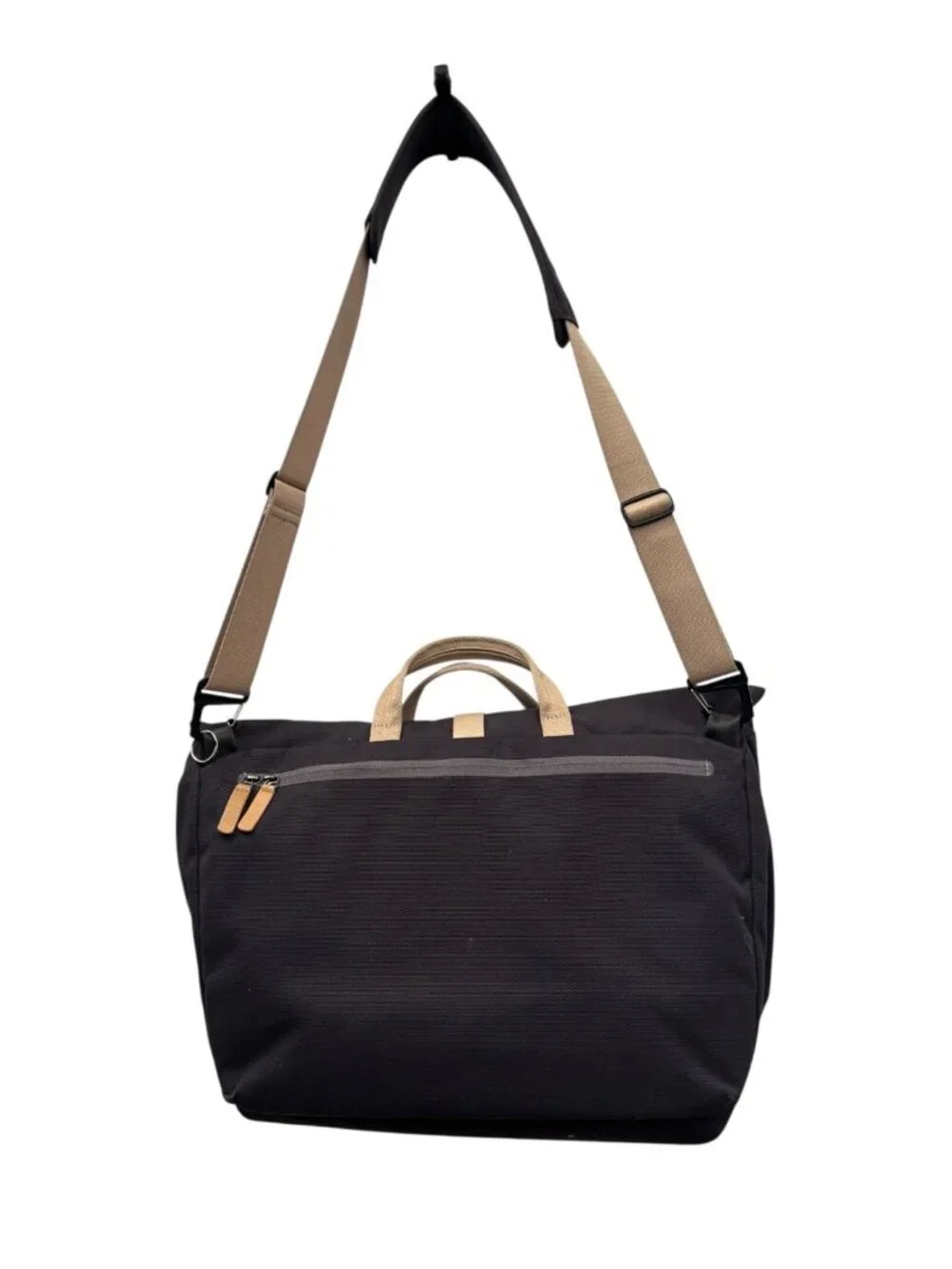 Bellroy Black Orange Canvas System Work Messenger Bag 18 x 13